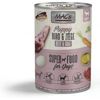 MAC's Nassfutter Hund Puppy Rind und Ziege 6x400 g
