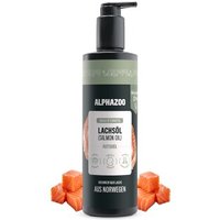 ALPHAZOO Premium Lachsöl für Hunde I Natürliches Omega-3 Fischöl 500 ml