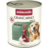animonda GranCarno Original Nassfutter Hund Adult, Wild 6x800 g
