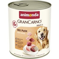 animonda GranCarno Original Nassfutter Hund Adult, Pute 6x800 g
