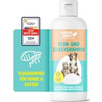 Greenhero Floh- und Zeckenshampoo, 250 ml, schützt vor Flöhen, Zecken, Parasiten und Läusen