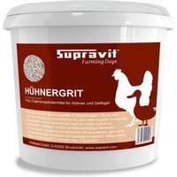 Supravit Hühnergrit Geflügelgrit 4 kg - Muschelkalk für Knochen - Futterkalk Naturprodukt für Hühner