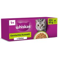 Whiskas Mega Pack 1+ Gemischte Auswahl in Gelee 40 x 85g
