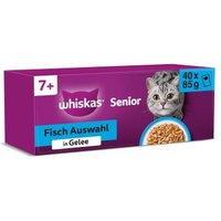 Whiskas Mega Pack 7+ Fisch Auswahl in Gelee 40 x 85g
