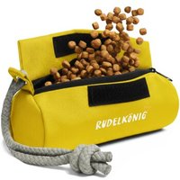 Rudelkönig Futterbeutel - Snackbeutel für Hundetraining gelb