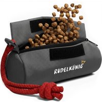 Rudelkönig Futterbeutel - Snackbeutel für Hundetraining grau