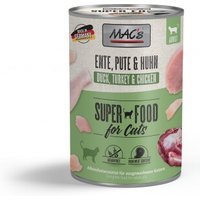 MAC's Nassfutter Katze Adult Ente, Pute und Huhn 6x400 g