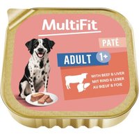 MultiFit Nassfutter Hund Pastete mit Rind und Leber 9x300 g