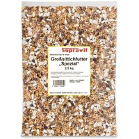 Supravit Großsittiche Spezial - Alleinfutter für Ziervögel & Papageien ohne Sonnenblumenkerne 2,5 kg