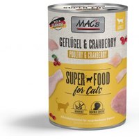 MAC's Nassfutter Katze Adult Geflügel und Cranberry 6x400 g