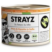 STRAYZ BIO Pute & Karotte in Soße, 6x200 g