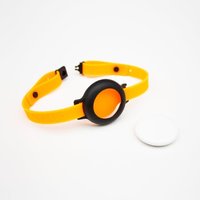 LucyBalu NEMO AirTag Katzenhalsband (Silikon) neon orange