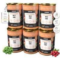 ALPHAZOO Nassfutter Wild + Rind 6 x 400g für Hunde