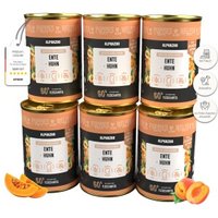 ALPHAZOO Nassfutter Ente + Huhn 6 x 400g für Hunde