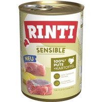 RINTI Sensible Nassfutter Hund, Adult, Dose Pute und Kartoffel 12x400 g