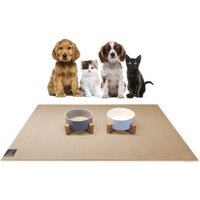 SANOZOO ® - Napfunterlage, Öko-Tex, Rechteckig 40 x 60 cm Sand / Beige