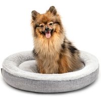Lionto Rundes Hundebett grau S