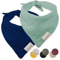 PIUPET Hundehalstuch-Set blau/ türkis L