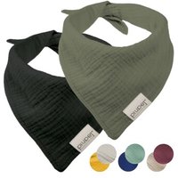 PIUPET Hundehalstuch-Set schwarz/ grün L