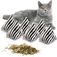 Canadian Cat Company Catnipspielzeug 6x Schmusepyramide Zebra