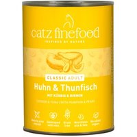 Catz finefood Nassfutter Katze Classic Adult Thunfisch und Huhn 6x400 g