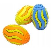nobleza Latex-Gummiball für Hunde – Robustes Kauspielzeug mit Noppenstruktur | 8,5 cm | In 3 Farben (Orange, Grün, Blau) grün
