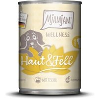 MjAMjAM Nassfutter Hund Adult Wellness, Haut & Fell Huhn 6x400 g