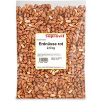 Supravit Erdnüsse rot mit Haut - Top Erdnusskerne Vogelfutter Wildvogelfutter Fettfutter 2,5 kg