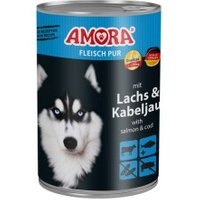 Amora Dog Pur 6x400g Kabeljau und Seelachs