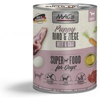 MAC's Nassfutter Hund Puppy Rind und Ziege 6x800 g
