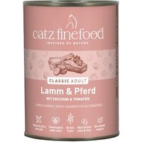 Catz finefood Nassfutter Katze Classic Adult Lamm und Pferd 6x400 g