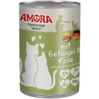Amora Cat Fleisch Pur 6x400g Huhn