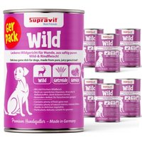 Supravit Hundenassfutter 6 x 820g Edles Wild