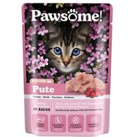 Pawsome Nassfutter Kitten, Pute 28x85 g
