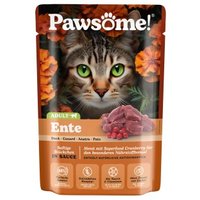 Pawsome Nassfutter Katze, Adult, Ente 28x85 g