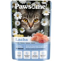 Pawsome Nassfutter Katze, Adult, Light, Lachs 28x85 g
