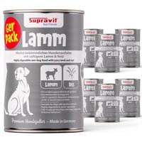 Supravit Hundenassfutter 6 x 820g Lamm mit Reis