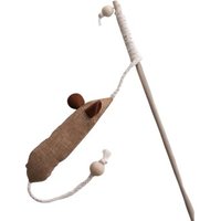 Minty&Marla Spielangel mit Katzenminze Katzenspielzeug beige/ braun/ grau
