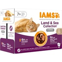 IAMS Delights Senior Land & Sea Collection 12x85g