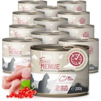 REAVET Feines Menue Katzenfutter - Huhn mit Kaninchen & Johannisbeeren | 12 x 200g