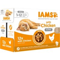 IAMS Delights Kitten Huhn in Sauce 12x85g
