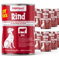 Supravit Hundenassfutter 12 x 410g Rind