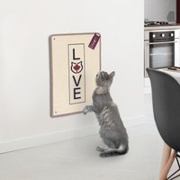 Canadian Cat Company Kratzteppich 40x60cm mit Wandbefestigung beige