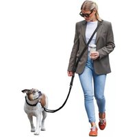 Freudentier UrbanFlow Umhängeleine, Hundeleine 3m schwarz