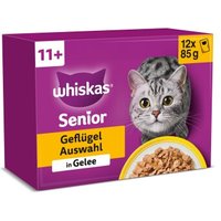 Whiskas Multipack 11+ Geflügel Auswahl in Gelee 12 x 85g