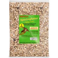 Supravit Spatzenfutter und Sperlingsfutter Vogelfutter mit Mehlwürmern | Energie und Proteinreiches Wildvogelfutter Ganzjahresfutter 5 kg