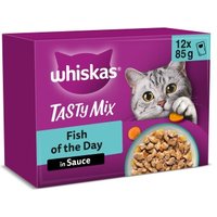 Whiskas Tasty Mix Multipack Fish of the Day in Sauce 12 x 85g