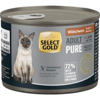 SELECT GOLD Pure Adult Paté Wildschwein 6x200 g