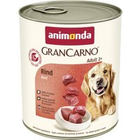 animonda GranCarno Original Nassfutter Hund Adult, Rind 6x800 g