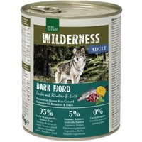 REAL NATURE WILDERNESS Nassfutter Hund, Adult, Dark Fjord, Lachs mit Rentier und Ente 6x800 g